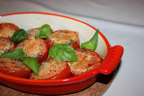 Ugnsbakade parmesantomater