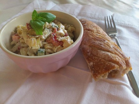 pastasallad med tonfisk